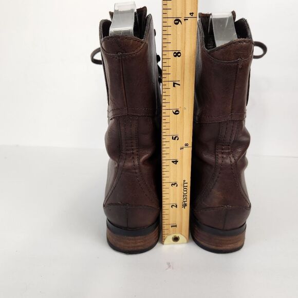Rockport Lace Up Waterproof Boots Womens Size 7.5 Brown Leather  goth grunge - Picture 12 of 16
